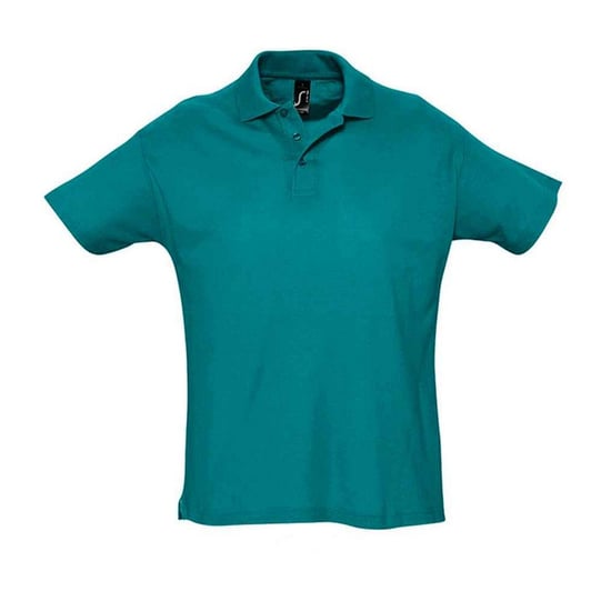SOLS Mens Summer II Polo Shirt (Duck Blue) - Image 1