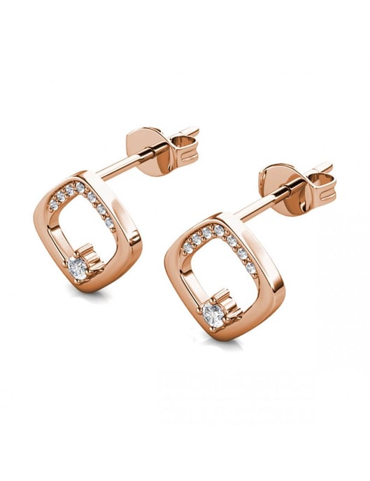 Pendientes Adelise - Oro rosa y cristal - Image 4