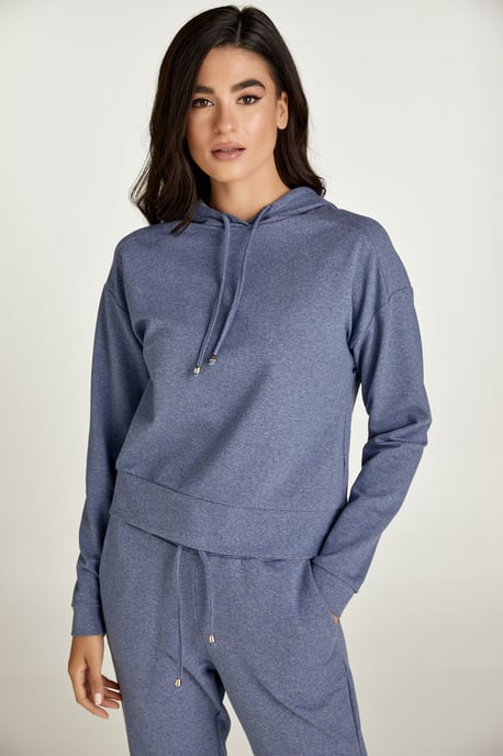 Sudadera con capucha índigo melange - Image 5