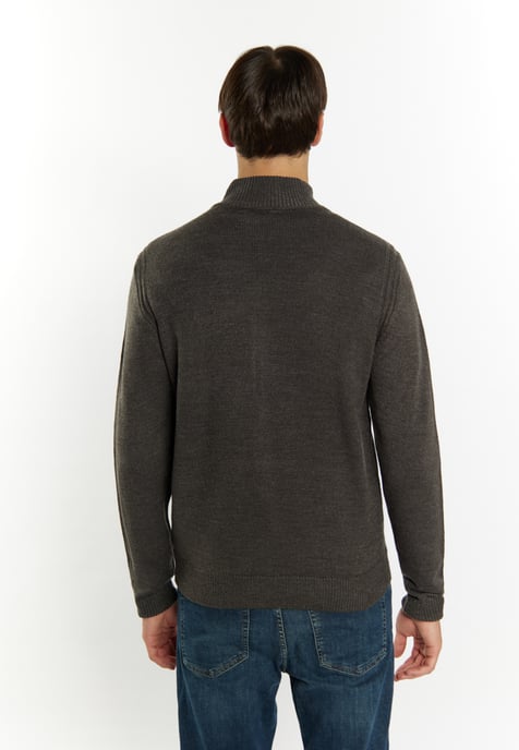 Mo Cardigan Men dark grey melange - Image 4