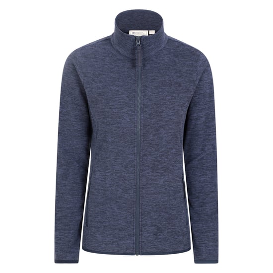 Mountain Warehouse Womens/Ladies Snowdon II Melange Full Zip Fleece Jacket (Dark Blue) - Image 1