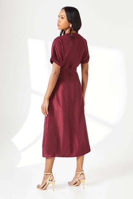 Belted Organza Shirt Dress - Image 3