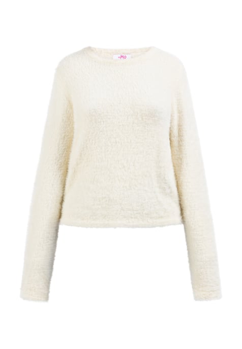 Mymo Knitted pullover women off-white - Image 1