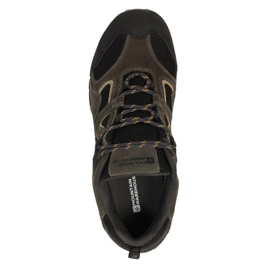 Mountain Warehouse Mens Curlews Waterproof Suede Walking Shoes (Khaki) - Image 5