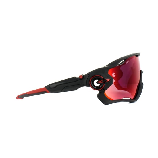 Gafas de sol Oakley Wrap para hombre en negro mate con lentes Prizm Road - Image 4