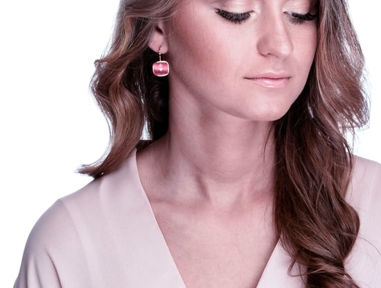 Orphelia 'Isabella' Women's 925 Sterling Silver Drop Earrings - Rose ZO-7198/PI - Image 5