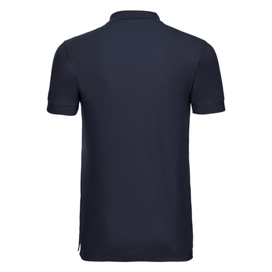 Russell Mens Stretch Fitted Polo Shirt (French Navy) - Image 2