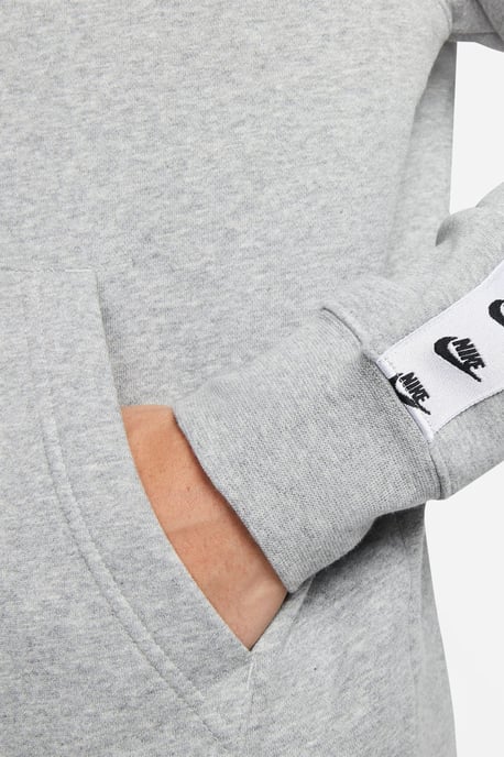 Nike Sportswear Sport Essential Men's Fleece Hooded Tracksuit Grey/White - Image 4