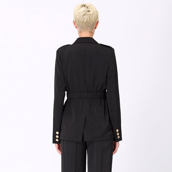 Safari blazer with gathered waist - Image 5