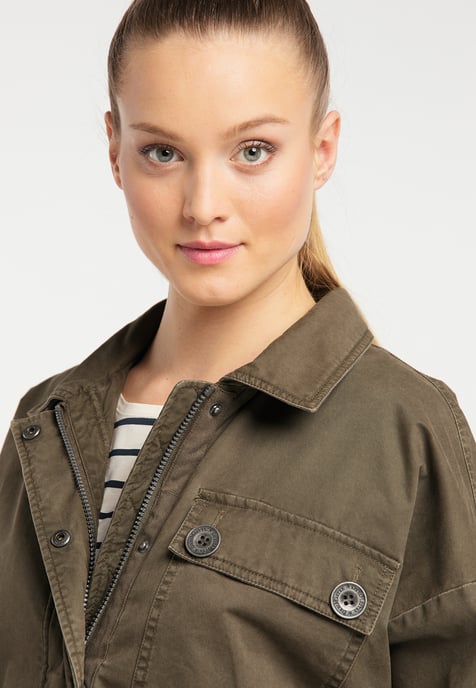 Dreimaster light jacket women Military olive - Image 5