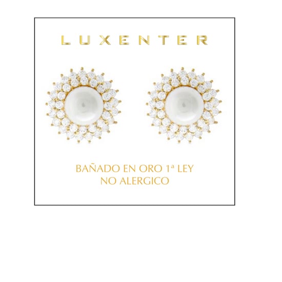 Pendientes Luxenter Kiver acabados en oro amarillo de 18 quilates - Image 3