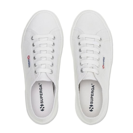 Superga Womens/Ladies 2740 Lace Up Platforms (White) - Image 4