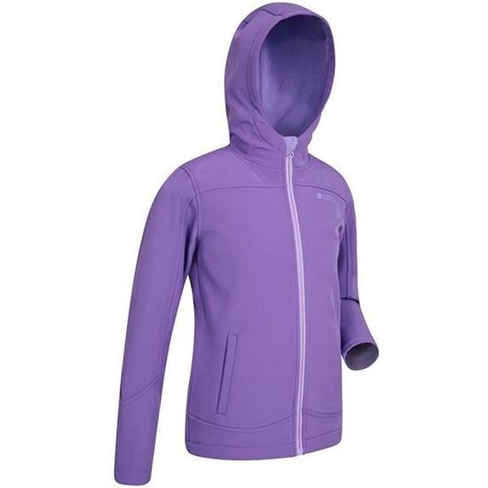 Mountain Warehouse Childrens/Kids Exodus Water Resistant Soft Shell Jacket (Purple) - Image 4