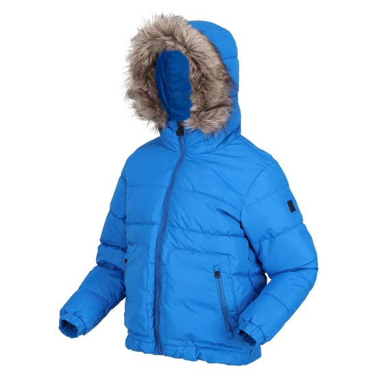 Regatta Childrens/Kids Faux Fur Trim Parka (Blue)