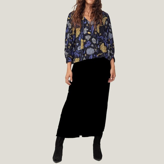 Floral Tie Pussy Bow Blouse