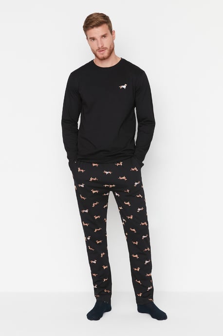 Trendyol Men's Crew neck Pajama Set - Image 2