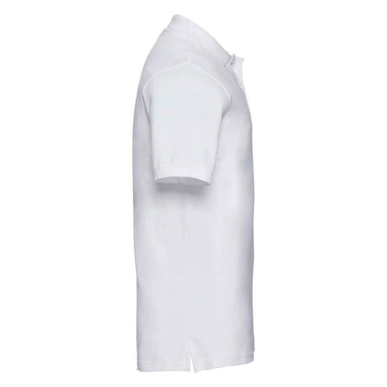 Russell Mens Classic Cotton Pique Polo Shirt (White) - Image 3
