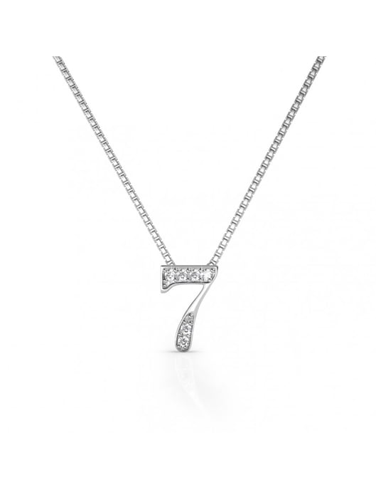 Colgantes Número 7 - Plata y Cristal - Image 1