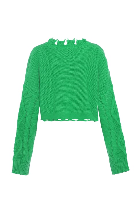 Mymo Knitted pullover women green - Image 2
