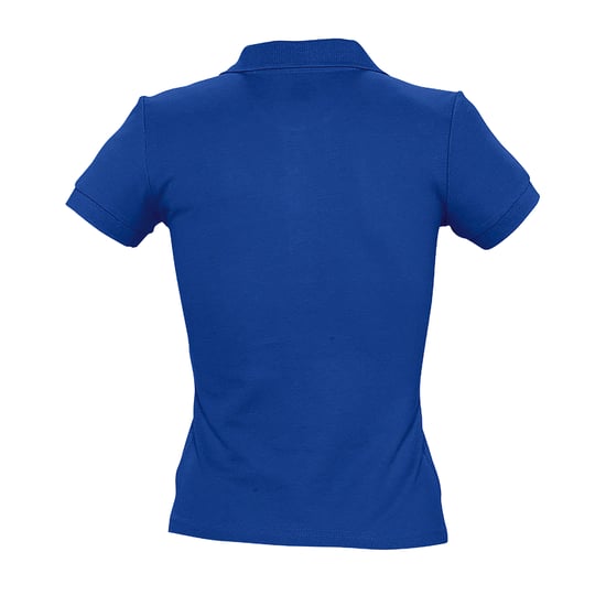 SOLS Womens/Ladies People Pique Short Sleeve Cotton Polo Shirt (Royal Blue) - Image 2