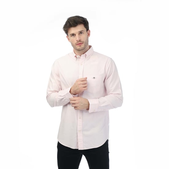 Men's Gant Regular Oxford A.Shield Shirt in Pink