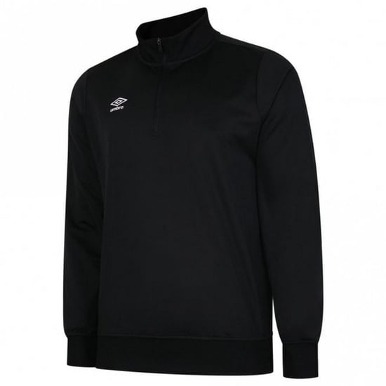 Umbro Mens Club Essential Half Zip Sweatshirt (Black) - Image 1