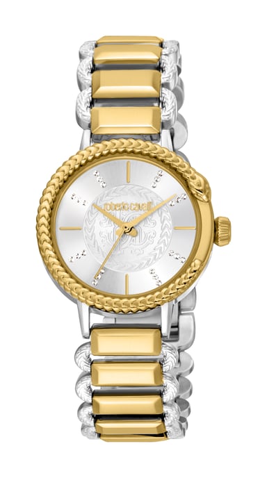 RC5L020M0085 Roberto Cavalli Womens Quartz Stainless Steel Silver 5 ATM 30 mm Watch