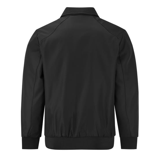 Men's Bomber Jacket with Stand-Up Collar, Transitional Jacket for Autumn, Casual Sports Jacket Black - Image 3
