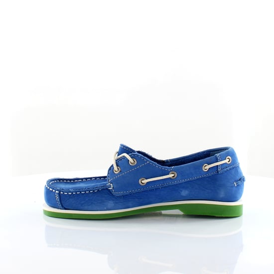 Timberland Classic 2 Eye Blue Suede Leather Lace Up Juniors Boat Shoes 6894R
