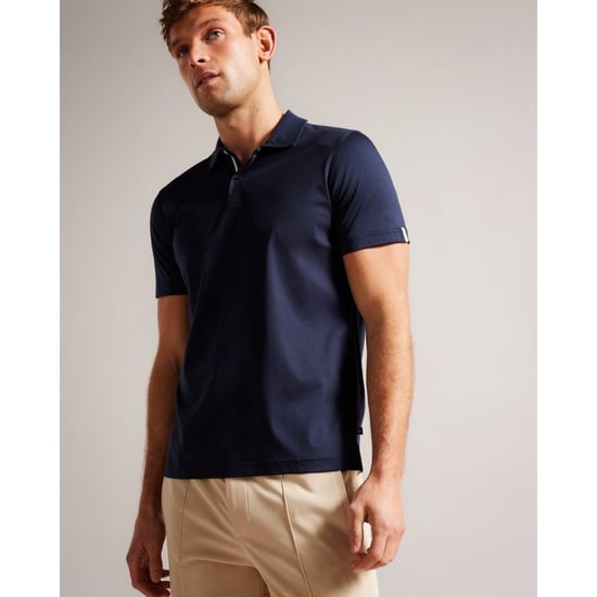 Polo Azul Marino De Tacto Suave Y Corte Slim Zeiter De Ted Baker - Image 1