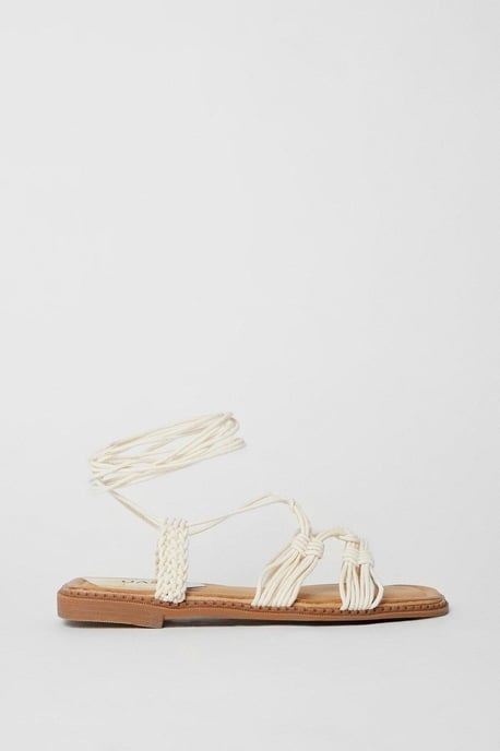 Betty Strappy Macrame Flat Sandals