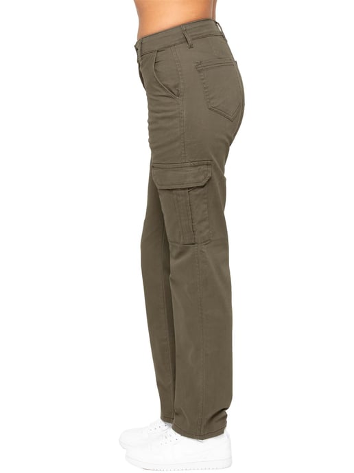 Enzo | Womens Stretch Cargo Jeans - Image 2