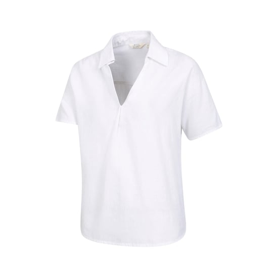 Mountain Warehouse Womens/Ladies Breeze II Linen Short-Sleeved Shirt (White) - Image 3