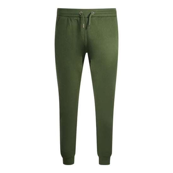 Pantalones de chándal con estampado logo Cavalli Class en oliva - Image 1