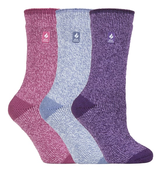 HEAT HOLDERS - 3 Pack Multipack Ladies Insulated Thermal Socks for Winter - Praga - Image 1