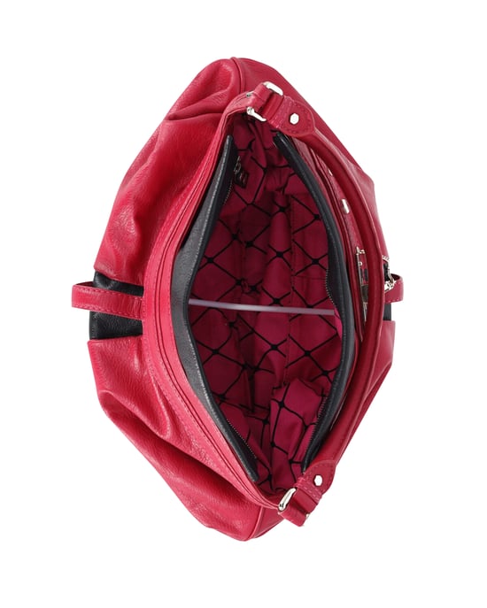 Marc Jacobs Lock it Up Camille Handbag in Dark Pink Leather - Image 5