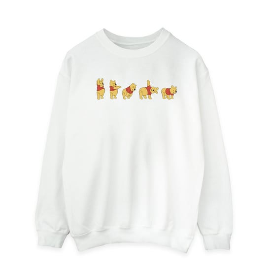 Disney Mens Winnie The Pooh Stretching Sweatshirt (White) - Image 1