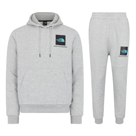 The North Face Men’s Small Box Hooded Tracksuit Set in Grey - Image 1