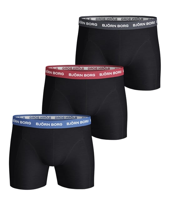 Björn Borg - 3 Pares Calzoncillos Bóxer Hombre Algodón Rico Confort Stretch Fit - Negro Mezcla - Image 1