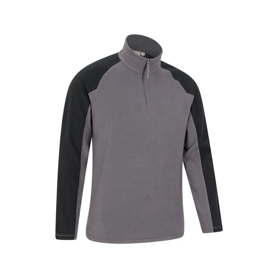 Mountain Warehouse Mens Ashbourne II Half Zip Fleece Top (Dark Grey) - Image 3