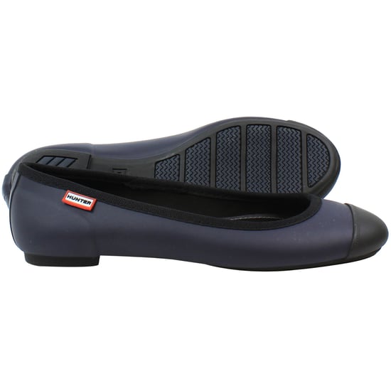 Hunter Original Ballet Womens Navy Shoes - Image 1