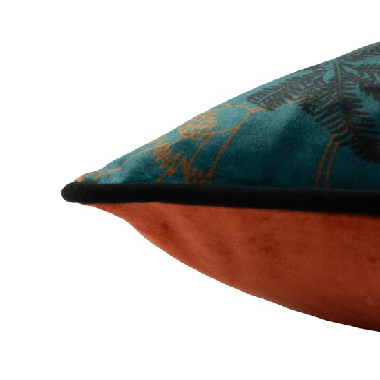 Funda de cojín de terciopelo con ribete de cebra tropical Paoletti - Image 4