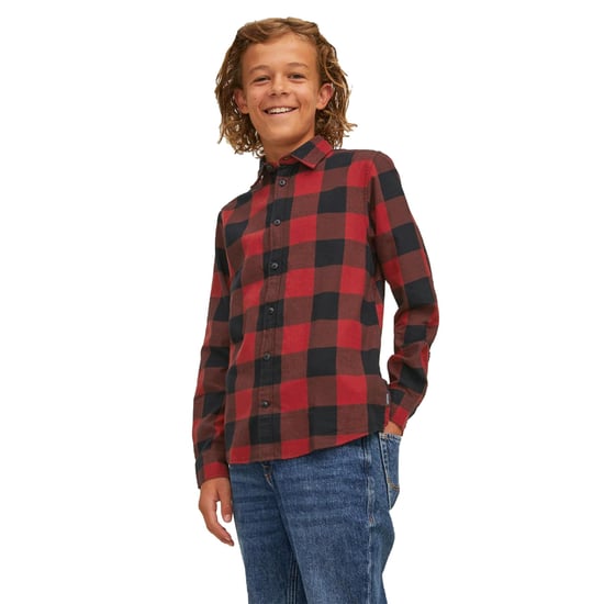 JACK & JONES Boys Long Sleeve Check Shirt