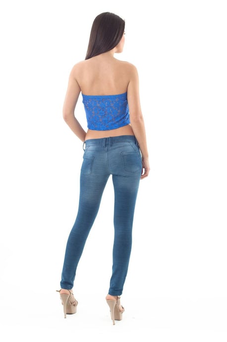 Bralette de Encaje en Azul - Image 3