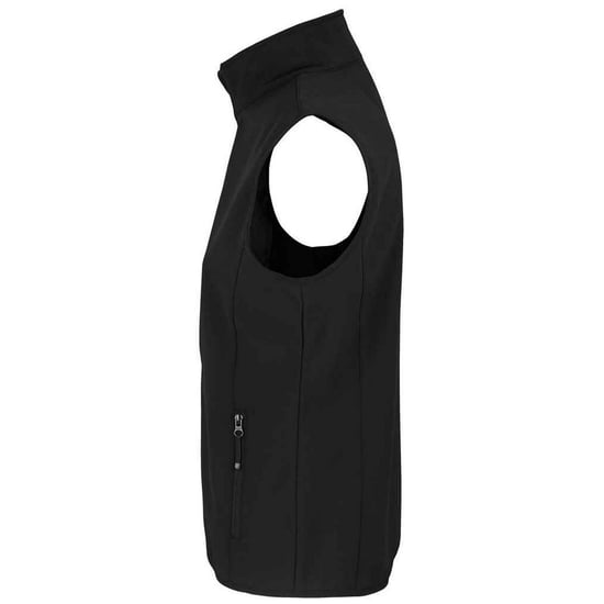 SOLS Womens/Ladies Falcon Softshell Recycled Body Warmer (Black) - Image 2