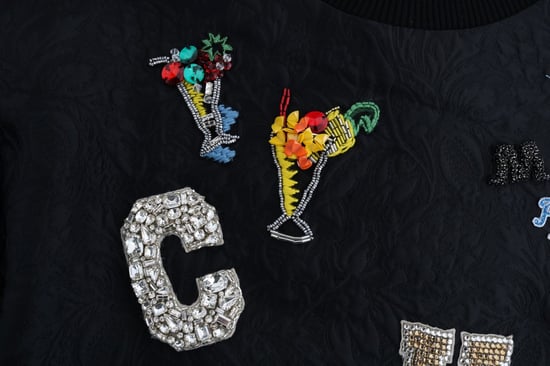 Suéter de cóctel de brocado negro para mujer de Dolce & Gabbana con cristales - Image 6