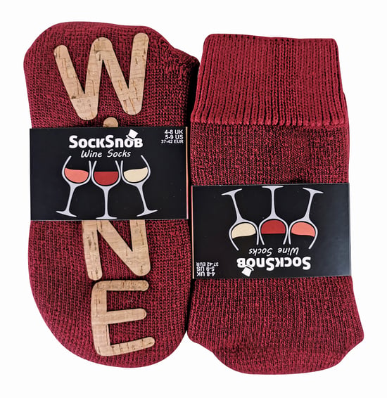 Señoras grueso forro polar térmico novedad vino suave zapatilla calcetines - Image 2