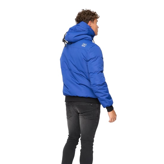 Crosshatch Mens Milwaka Bomber Jacket (Blue) - Image 2