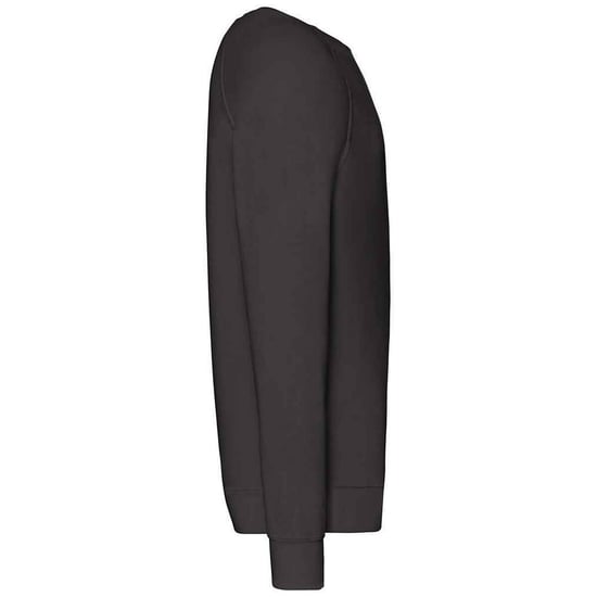 Fruit of the Loom Unisex Adult Lightweight Raglan Sweatshirt (Black) - Image 3