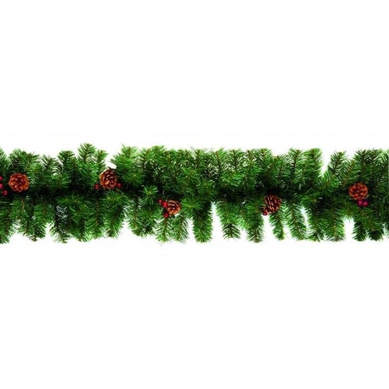 Premier Berry & Cone Garland (Green)